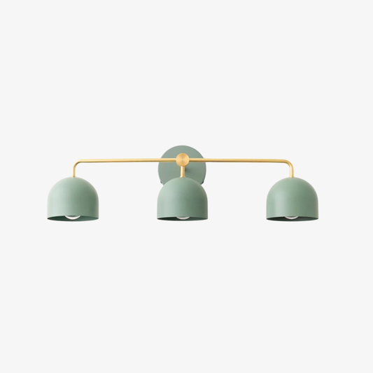 Bathroom lights above mirror with Metallic Frame - Mid-Century Modern