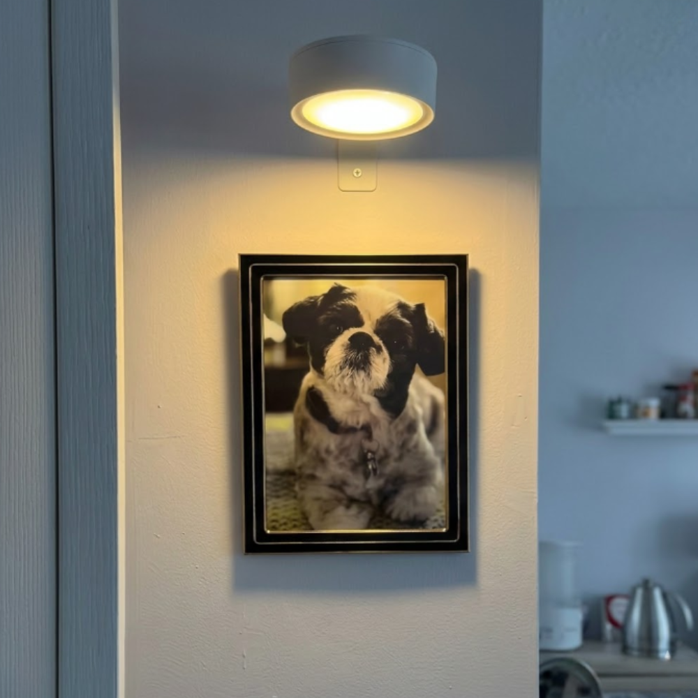 Wiederaufladbare magnetische Bilderleuchte mit Fernbedienung – Werkzeugfreie Galeriespotlight
