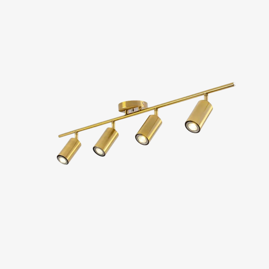 LED Track Lighting with Adjustable Radial Spotlights - Modern Industrial