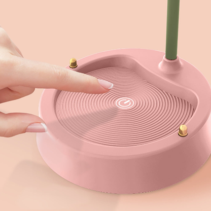 Cordless USB Rechargeable Petal Lamp with Integrated Phone Cradle