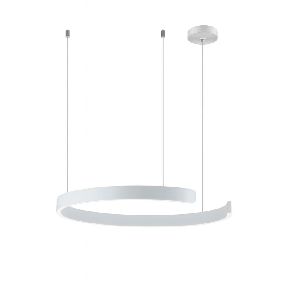 Plafonnier LED avec câble réglable - Design contemporain en anneau