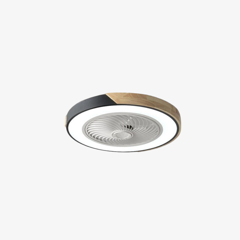 Deckenventilator zum Einbau mit Licht und Holzakzenten – Skandinavischer Stil