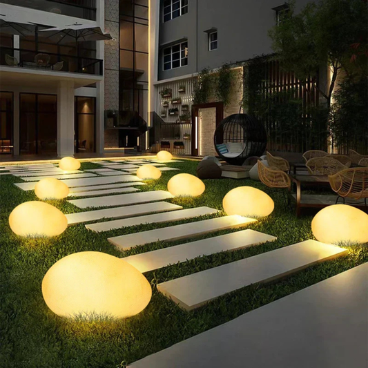 Garden Floor LED Pebble Lamp