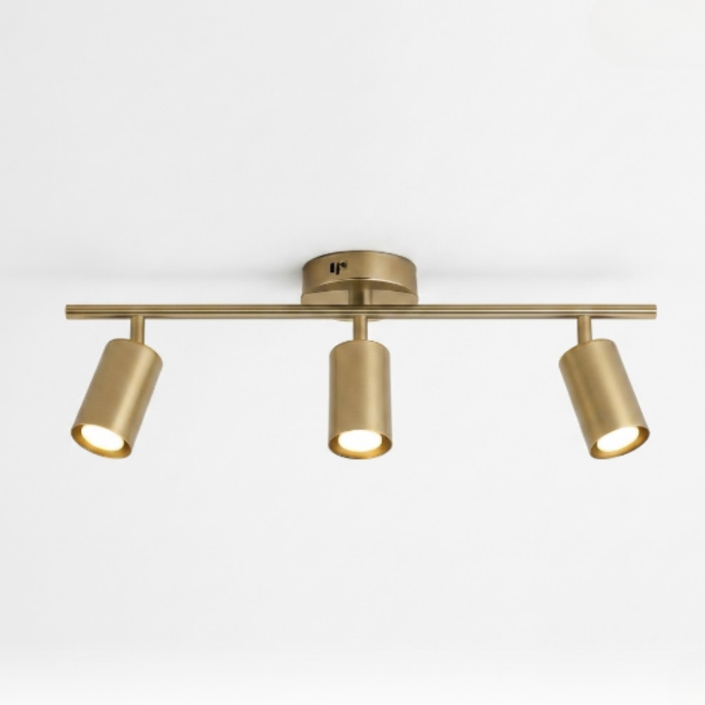 LED-Schienenbeleuchtung mit verstellbaren radialen Spotlights – Modern Industrial
