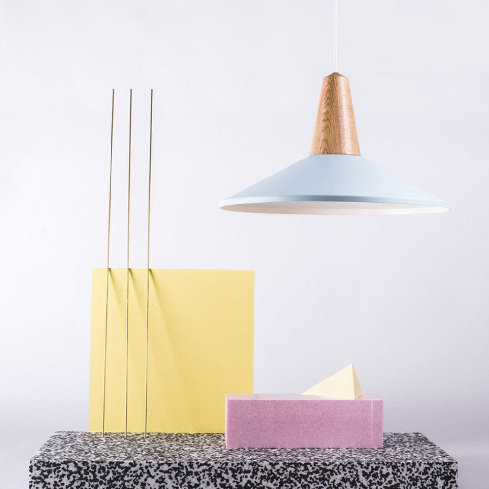 Modern Wood Nordic Pendant Light - Artisan Macaron Silhouette Hanging Lamp