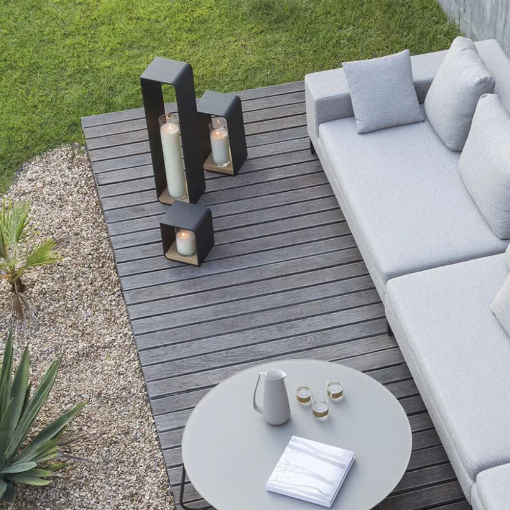 Lanterne de sol extérieure moderne à DEL - Lumière de patio minimaliste