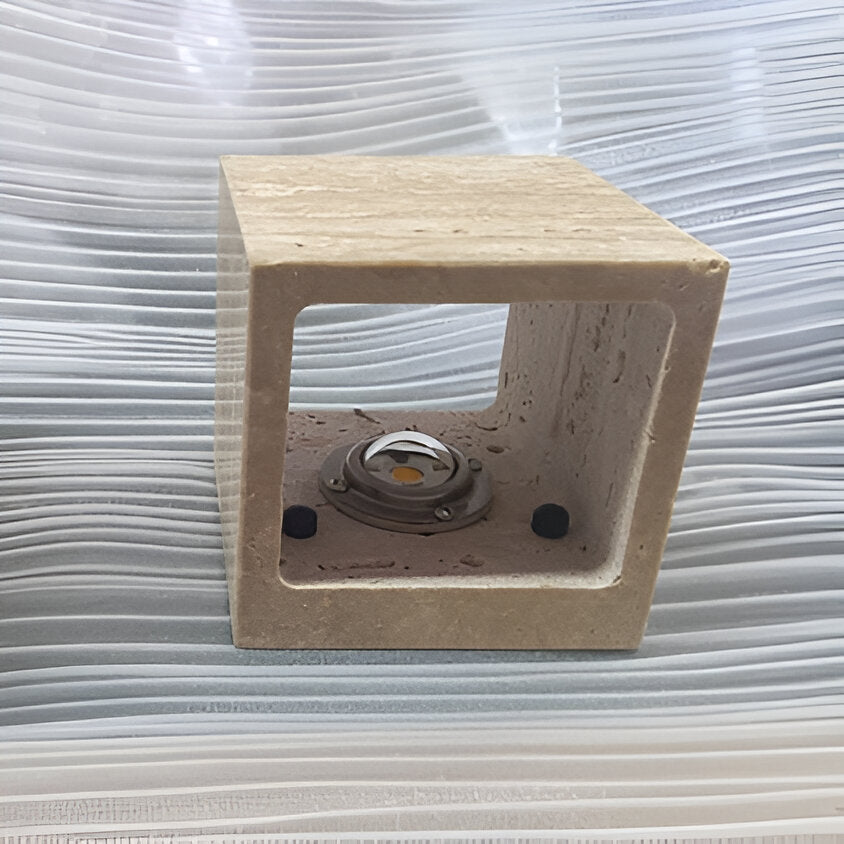 Sentinel Travertine Wall Light