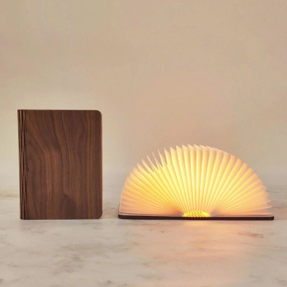 Lampe en papier pliable à DEL - Veilleuse en style accordéon