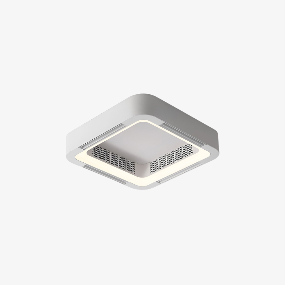 Ceiling Fan with Light and Bladeless Internal Ventilation - High-Modern Style