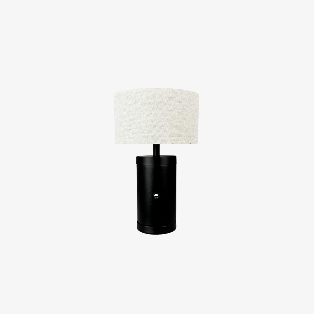 Moderne tragbare Stoff-Tischlampe – Nordische wiederaufladbare Schreibtischlampe