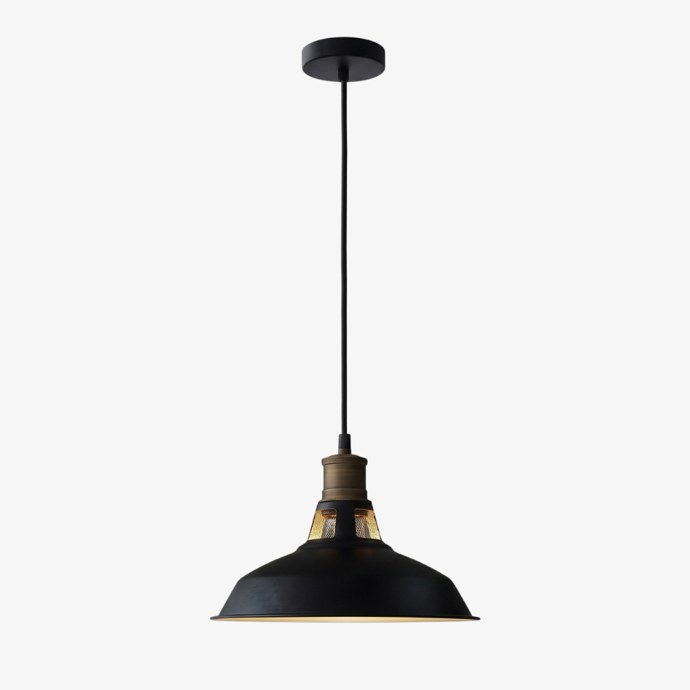 Moderne Lagerraum Pendelleuchte mit Belüftung – Industrielle Fabrik-Silhouetten Pendelleuchten