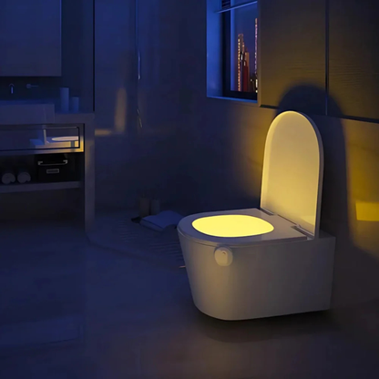 Motion-Sensor LED Bathroom Toilet Night Light
