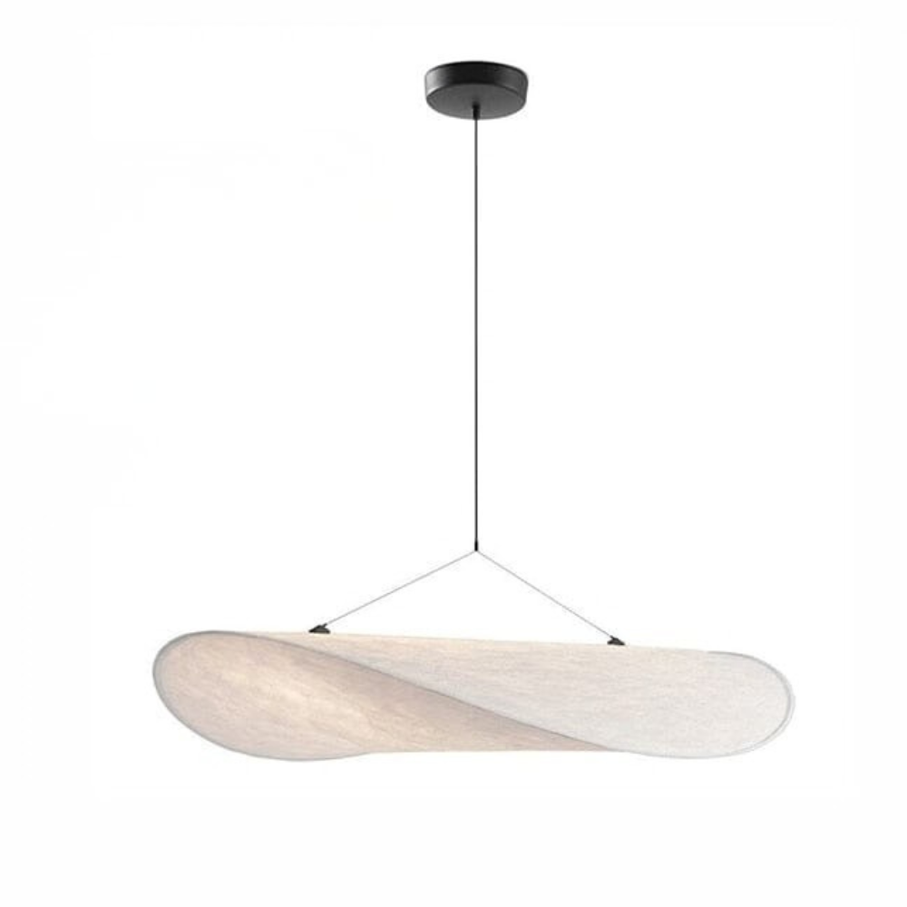 Wavy Silk-Like Pendant Light with Organic Sail Shape - Modern Scandinavian