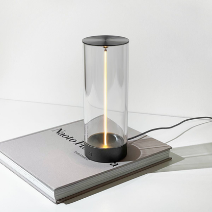 Modern Cylinder LED Lamp - Cordless Magnetic Rechargeable Accent Light