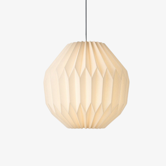 Suspension en papier plissé scandinave - Lampe suspendue moderne origami