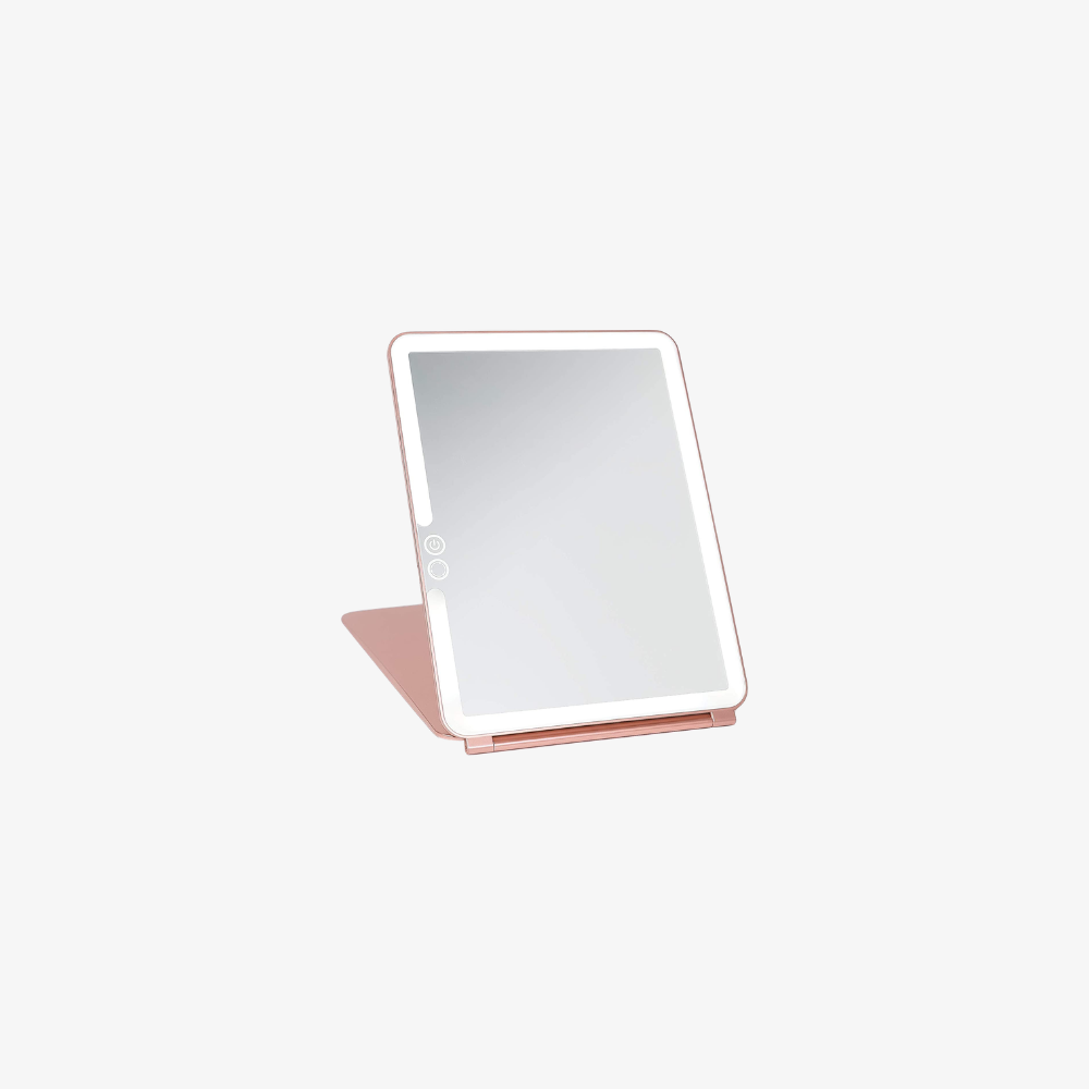 Led makeup mirror with Collapsible Tablet Design - Modern Minimalist