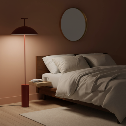 Modern Floor Lamp for Living Room Sofa and Bedroom Corner - Geometric Design