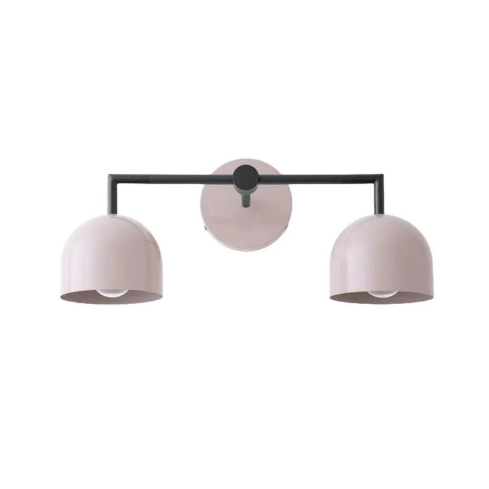 Luminaires de salle de bain au-dessus du miroir avec cadre métallique - Moderne du milieu du siècle