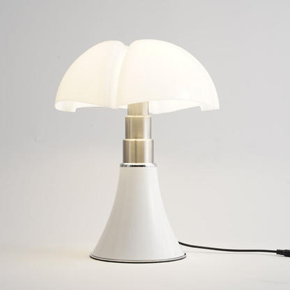 Mushroom Table Lamp with Four Lobe Shade - Mid Century Modern Style