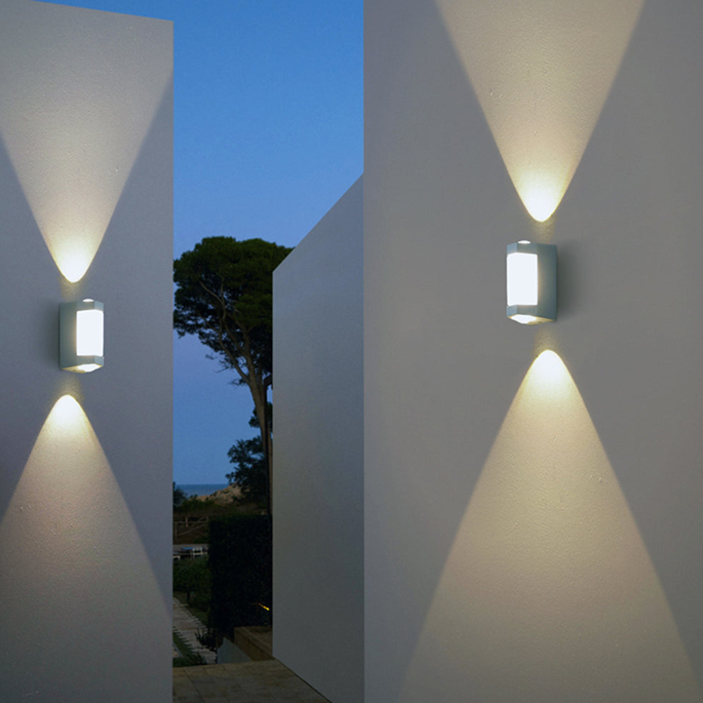 Außen-LED-Verandaleuchten mit integrierter LED und mattierter Acryllinse