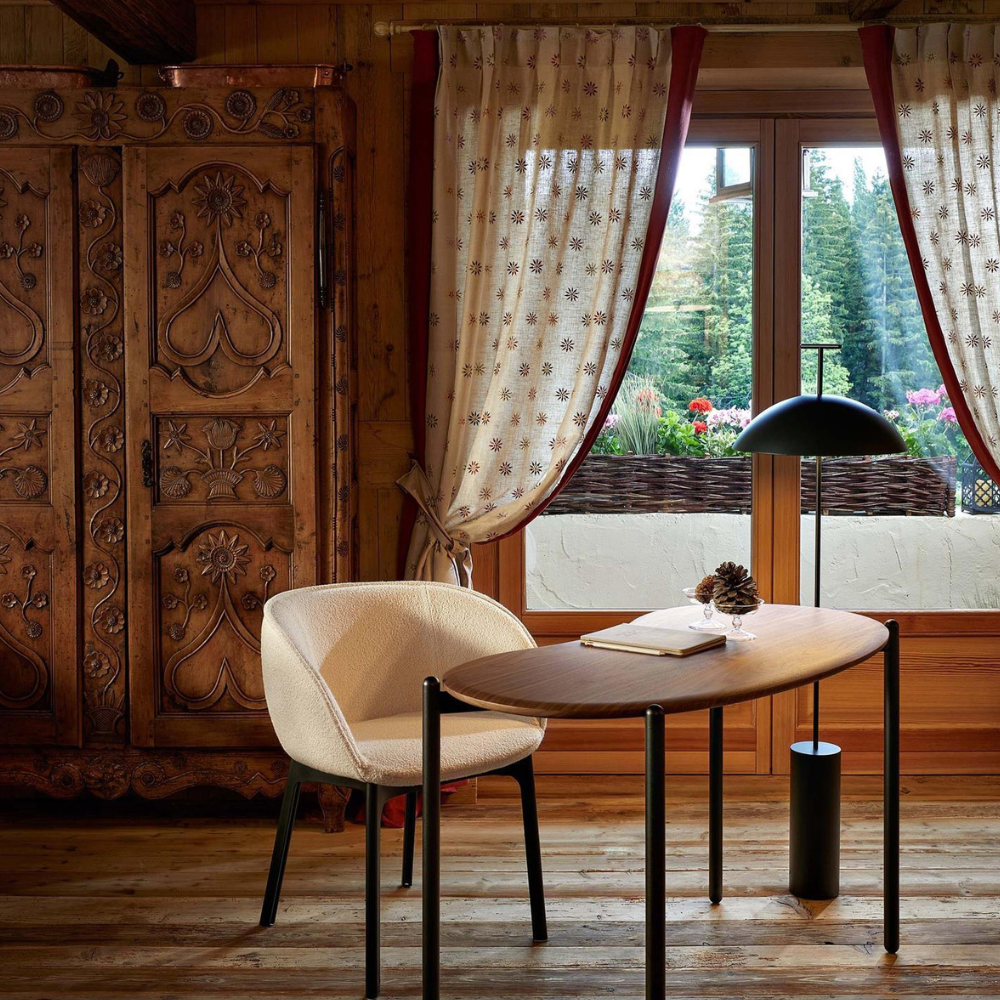 Modern Floor Lamp for Living Room Sofa and Bedroom Corner - Geometric Design