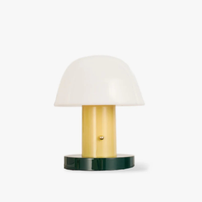 LED Table Lamp with USB Port and Touch Dimmer - Mid Century Danish Style