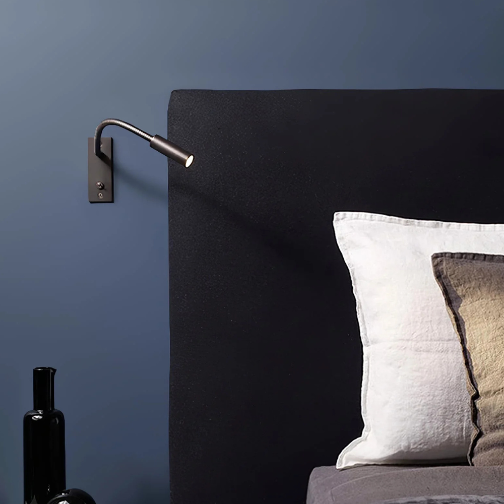 Modern Flexible Gooseneck Wall Light - Minimalist Adjustable Reading Sconce