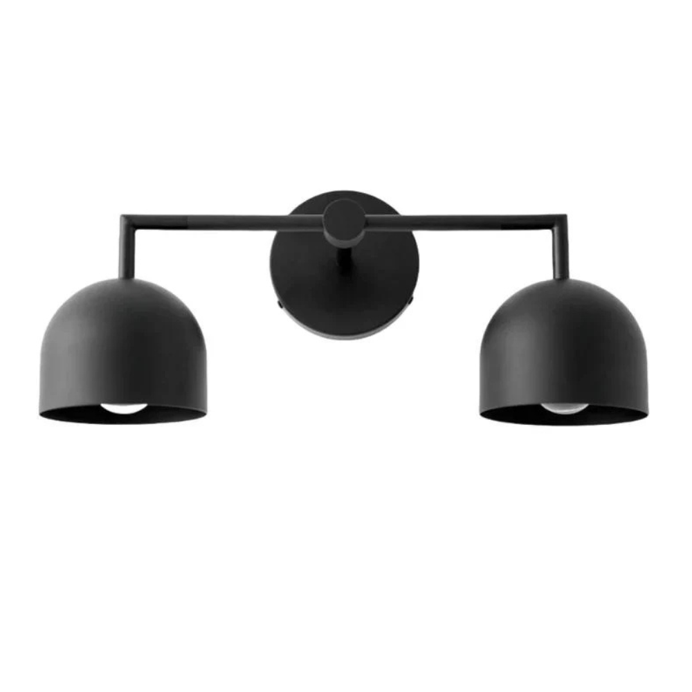 Luminaires de salle de bain au-dessus du miroir avec cadre métallique - Moderne du milieu du siècle