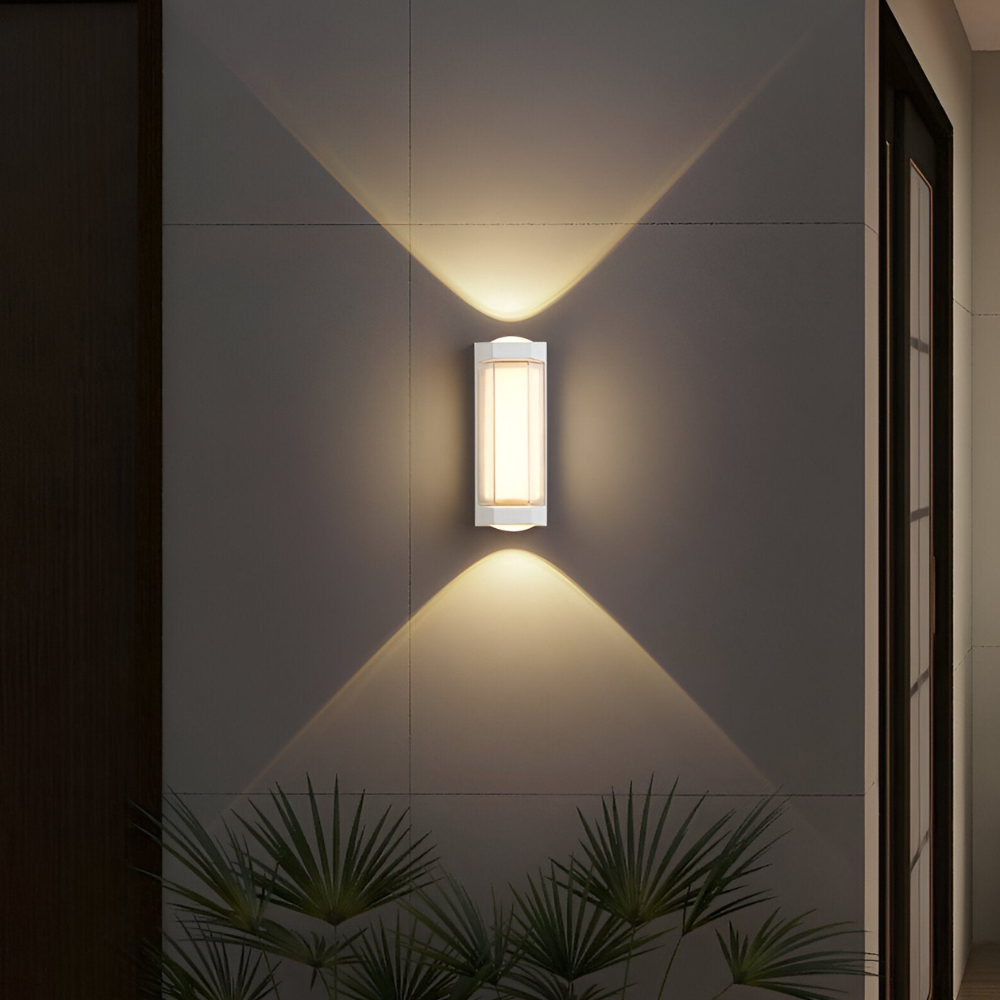 Außen-LED-Verandaleuchten mit integrierter LED und mattierter Acryllinse