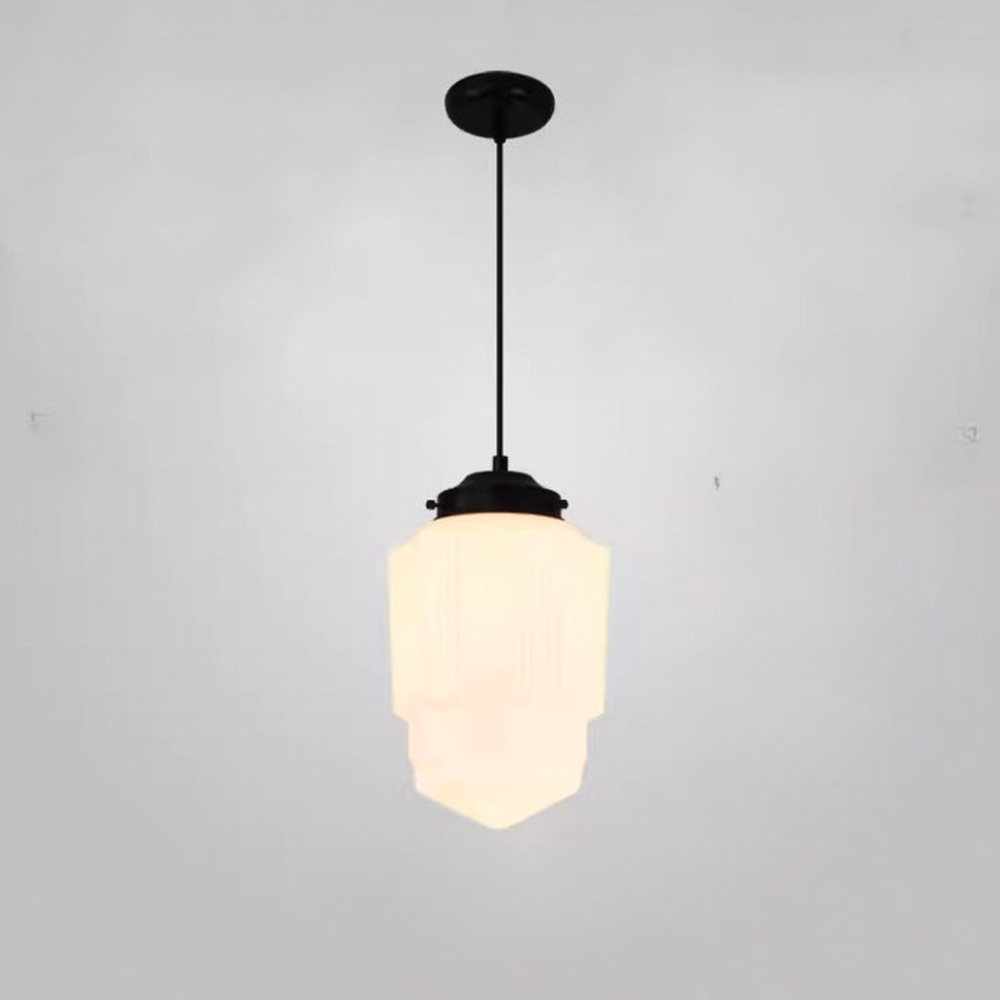 Architektur Mattglas Pendelleuchten-Serie — Minimalistischer Mattweißer Wandleuchter