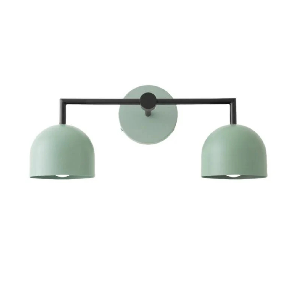 Luminaires de salle de bain au-dessus du miroir avec cadre métallique - Moderne du milieu du siècle