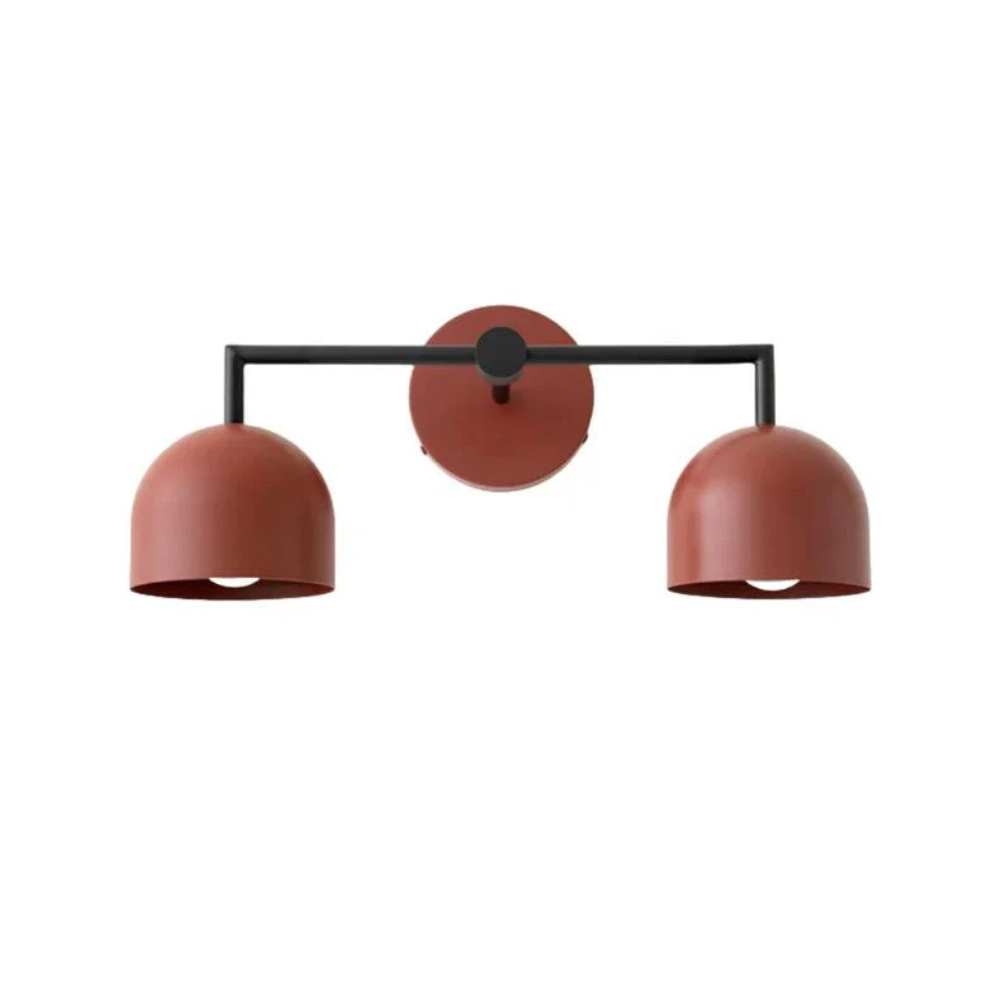 Luminaires de salle de bain au-dessus du miroir avec cadre métallique - Moderne du milieu du siècle