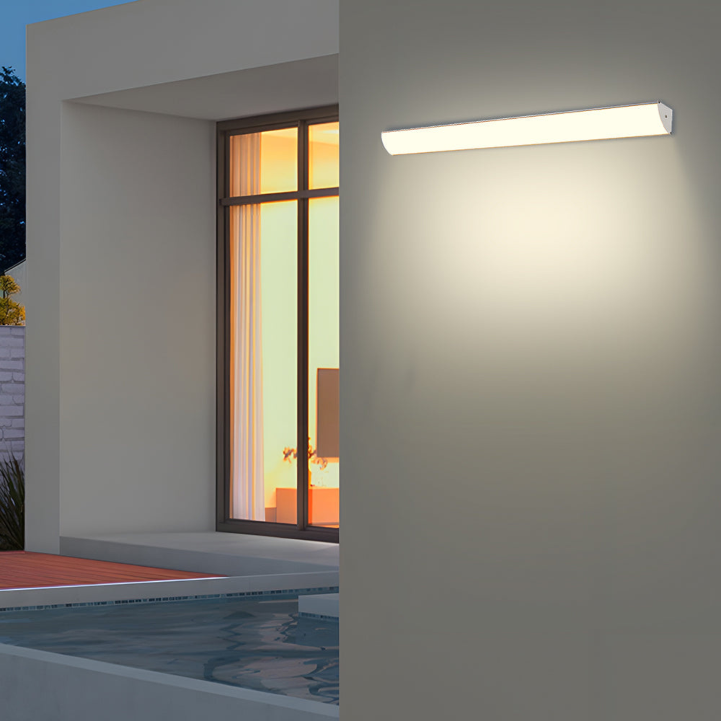 Modern Linear Beam Outdoor LED Wall Light