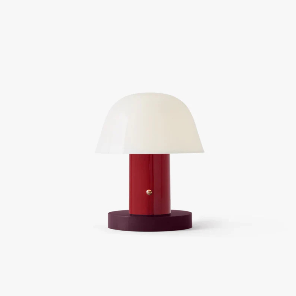 LED Table Lamp with USB Port and Touch Dimmer - Mid Century Danish Style
