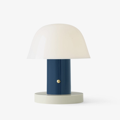 LED Table Lamp with USB Port and Touch Dimmer - Mid Century Danish Style