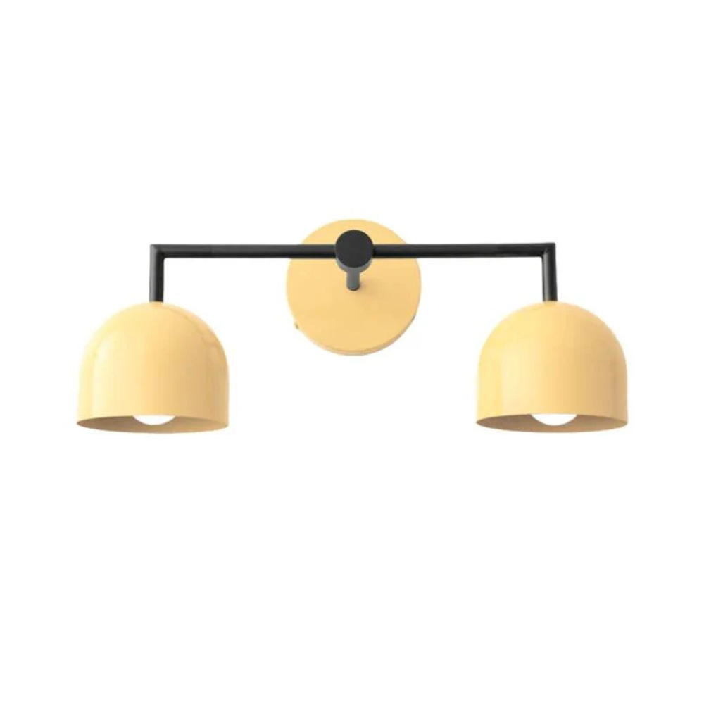 Luminaires de salle de bain au-dessus du miroir avec cadre métallique - Moderne du milieu du siècle