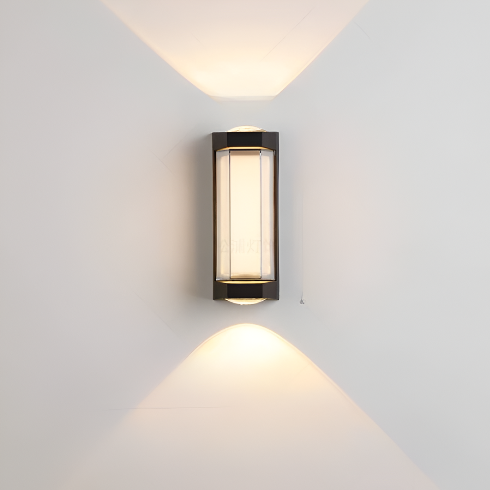Außen-LED-Verandaleuchten mit integrierter LED und mattierter Acryllinse