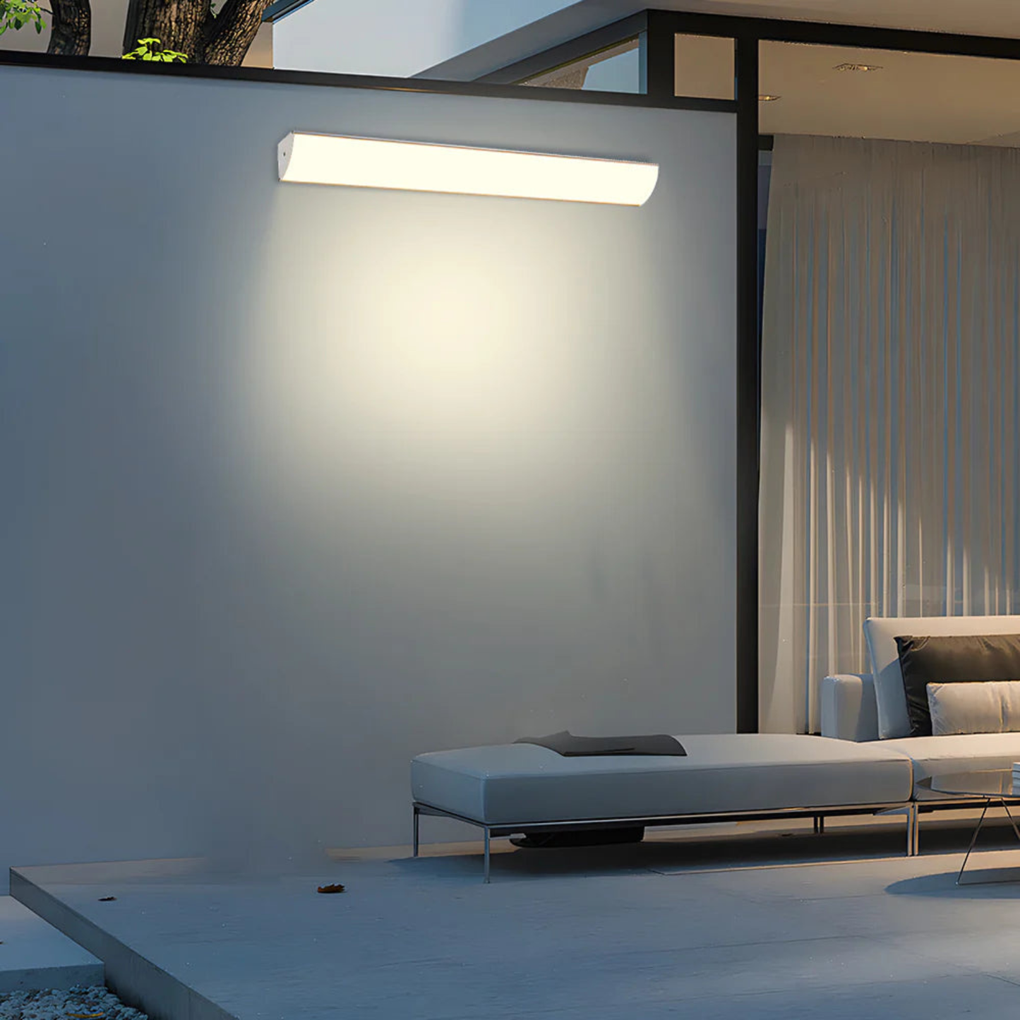 Modern Linear Beam Outdoor LED Wall Light