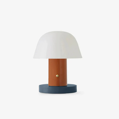 LED Table Lamp with USB Port and Touch Dimmer - Mid Century Danish Style
