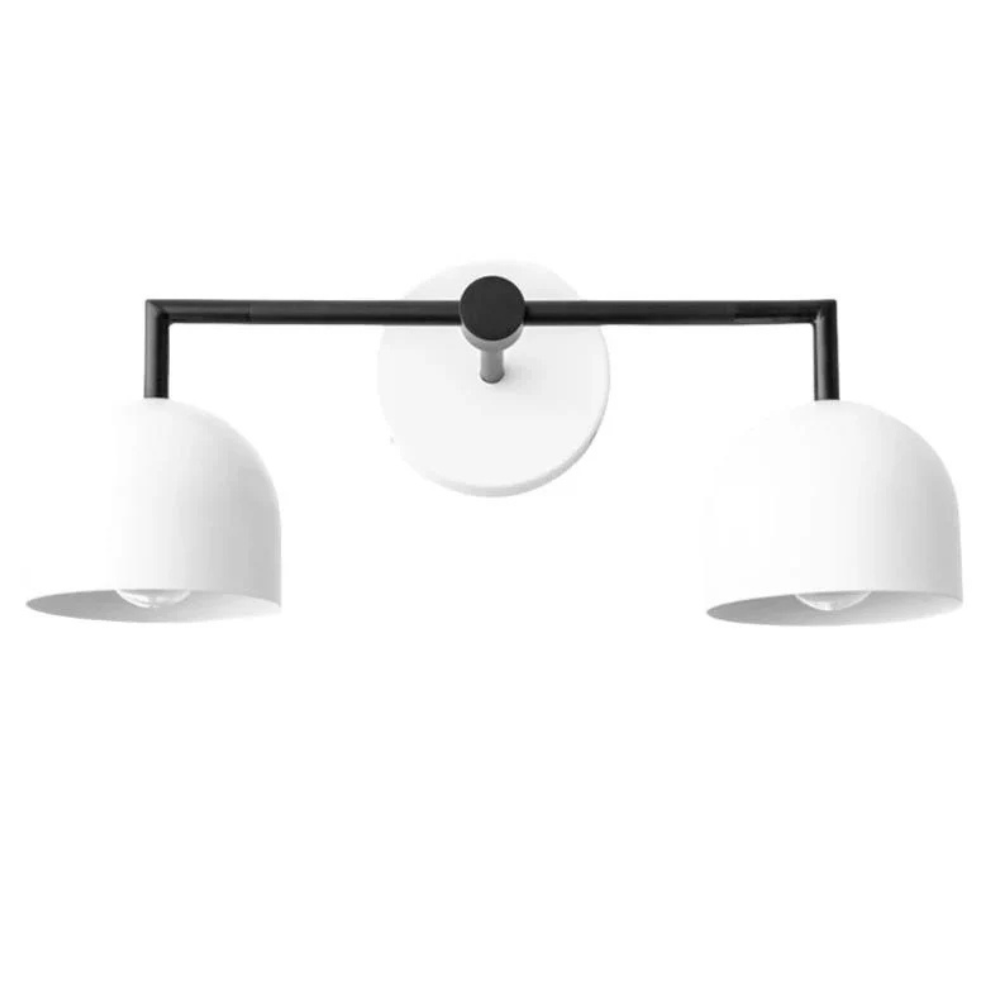 Luminaires de salle de bain au-dessus du miroir avec cadre métallique - Moderne du milieu du siècle