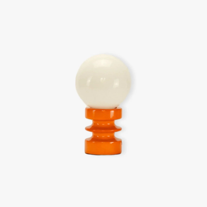 Table Lamp with Frosted Glass Globe Shade - Modern Mid Century Retro