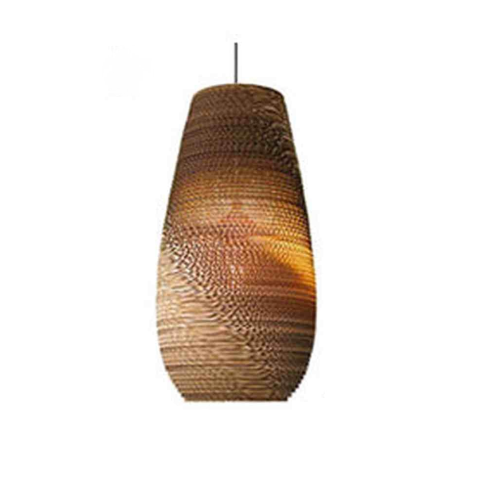 Suspension en papier ondulé moderne - Suspensions en nid d'abeille superposées