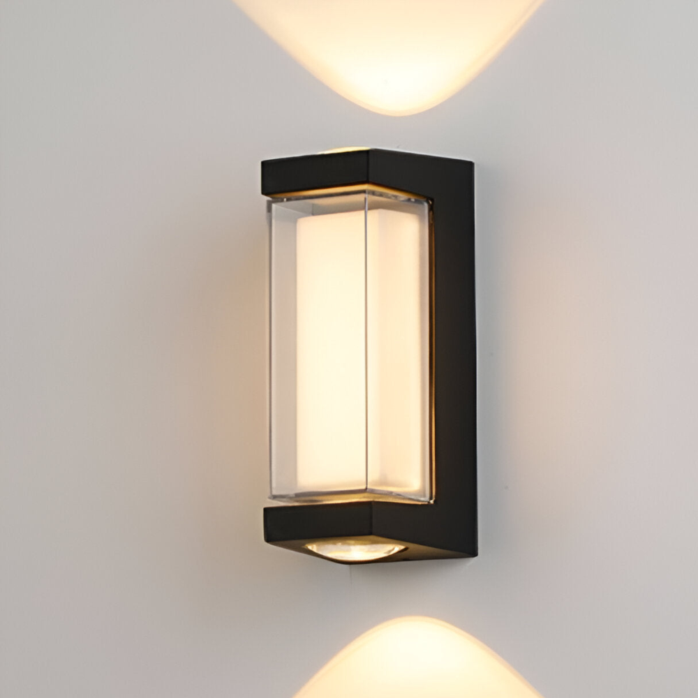 Außen-LED-Verandaleuchten mit integrierter LED und mattierter Acryllinse
