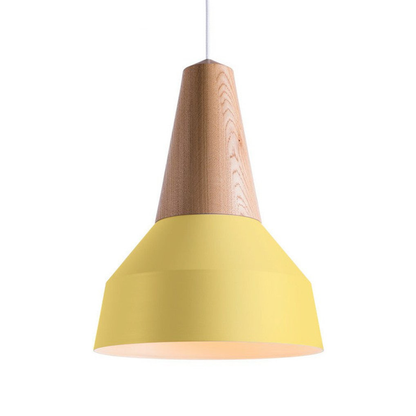 Modern Wood Nordic Pendant Light - Artisan Macaron Silhouette Hanging Lamp