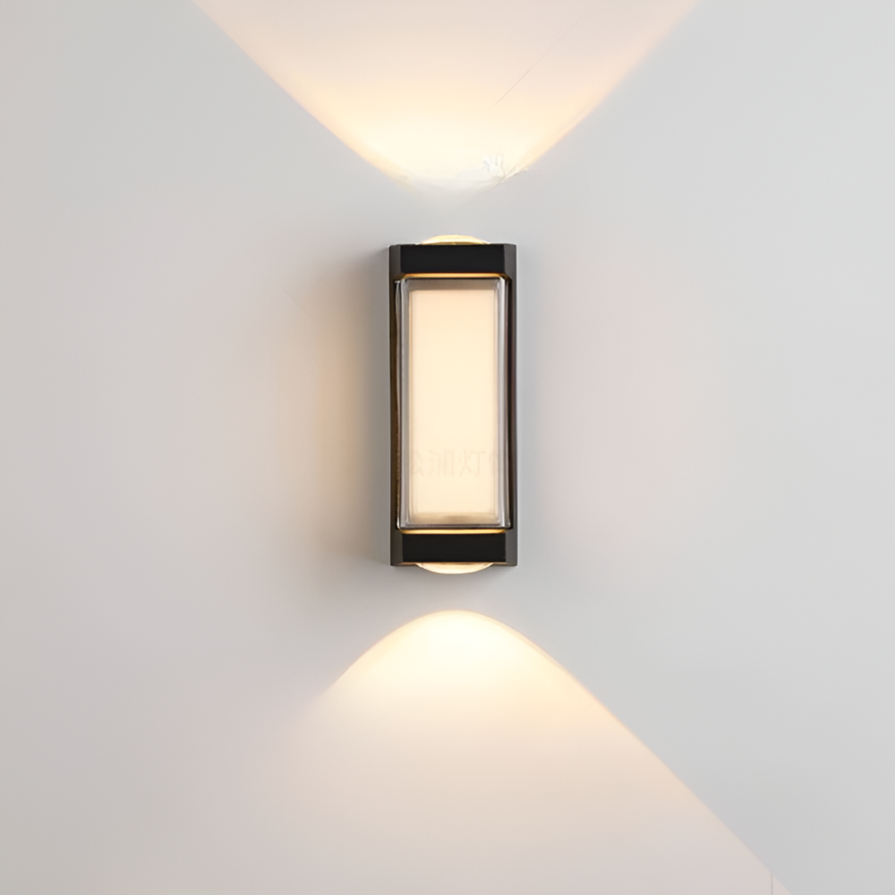 Außen-LED-Verandaleuchten mit integrierter LED und mattierter Acryllinse