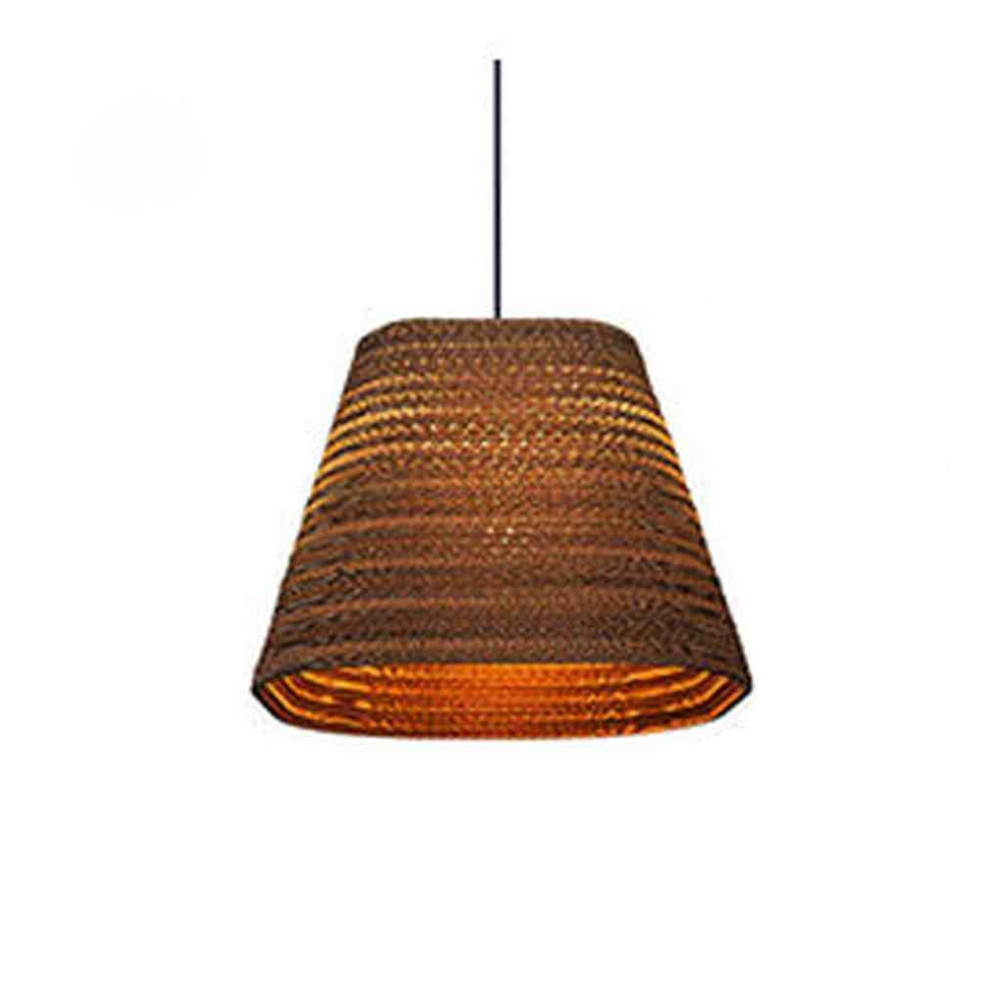 Suspension en papier ondulé moderne - Suspensions en nid d'abeille superposées