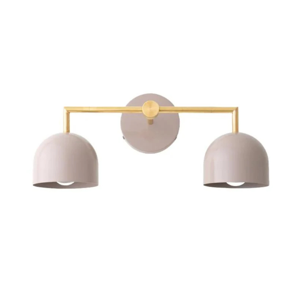 Luminaires de salle de bain au-dessus du miroir avec cadre métallique - Moderne du milieu du siècle