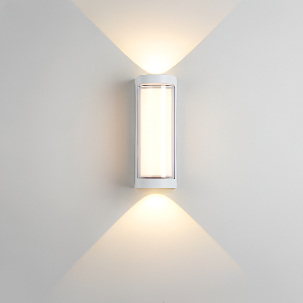 Außen-LED-Verandaleuchten mit integrierter LED und mattierter Acryllinse