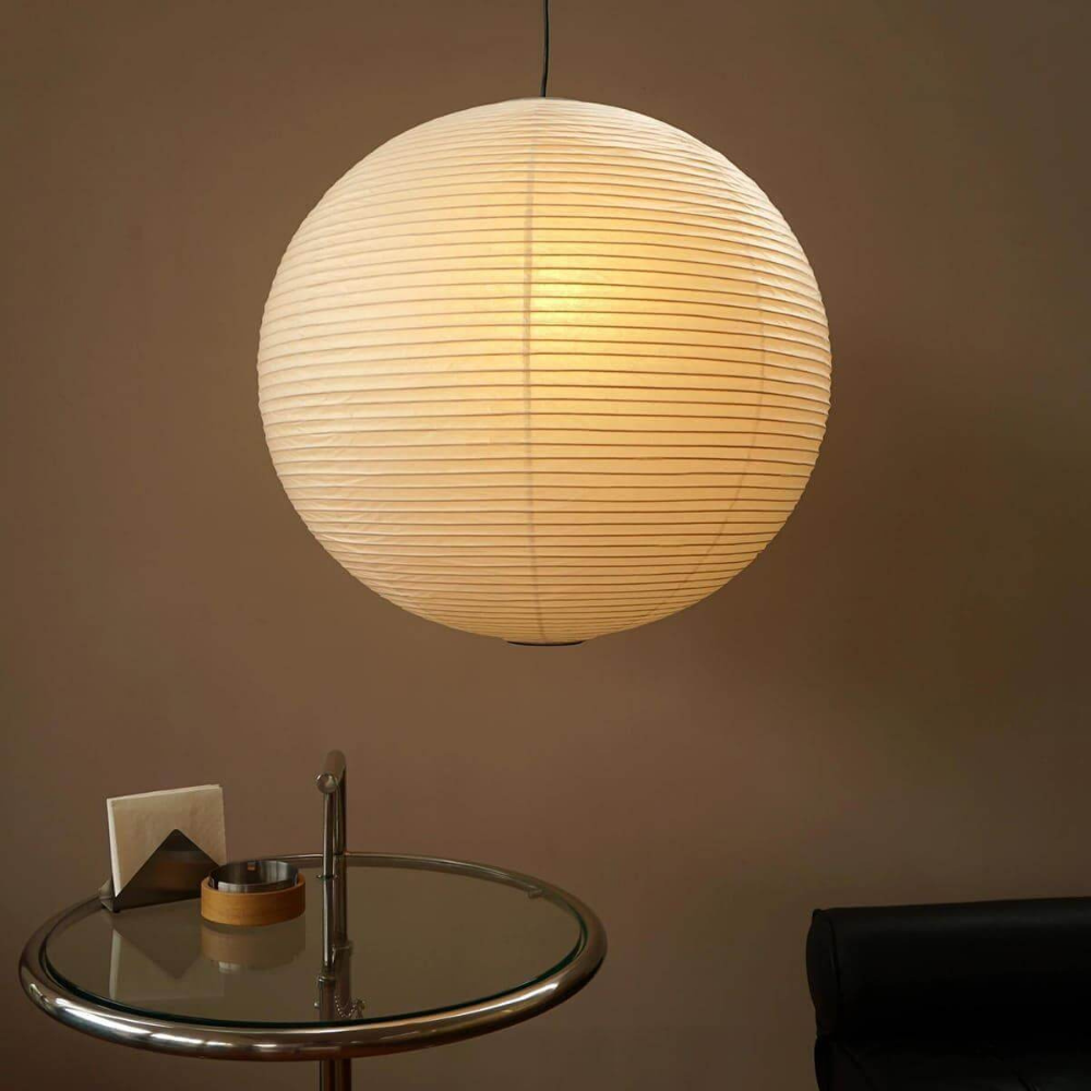 Japanese Paper Lantern Pendant Light - Washi Paper Globe Ceiling Lamp