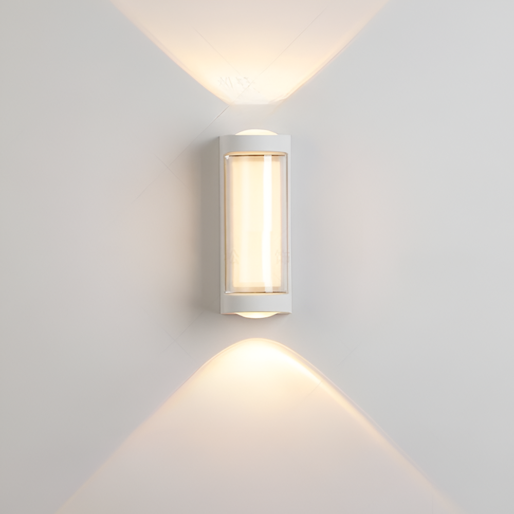 Außen-LED-Verandaleuchten mit integrierter LED und mattierter Acryllinse